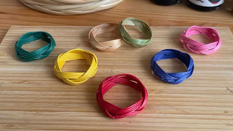 「木桶職人」による木桶の話と、クラフトバンドで箍（たが）あみワークショップ